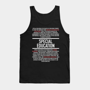 Special Education Definition Tank Top